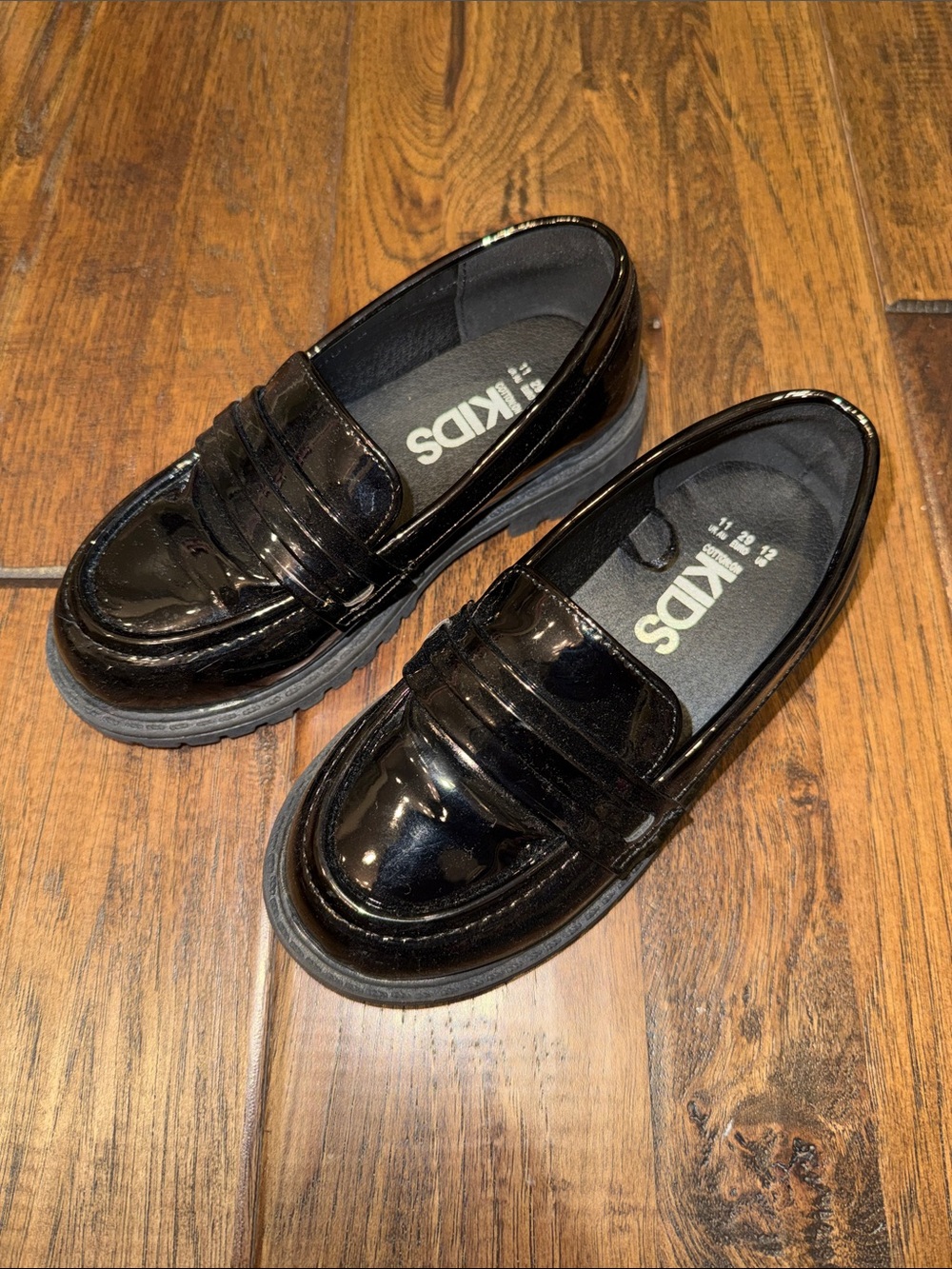 Cotton On KIDS Black Patent Loafers. SIZE 12. Like new. Worn once.